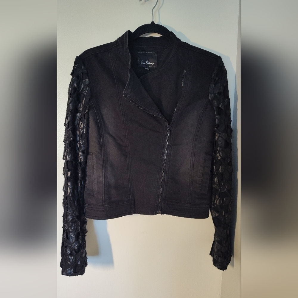 Sam Edelman Black Moto Jacket Size M #586